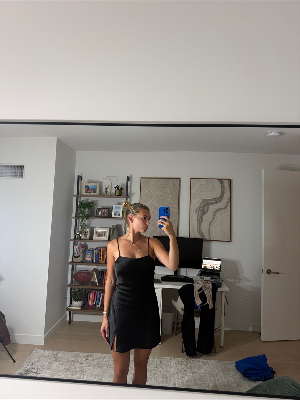 NEW WITH TAGS Black Satin Slip Dress - SOUTH MOON UNDER